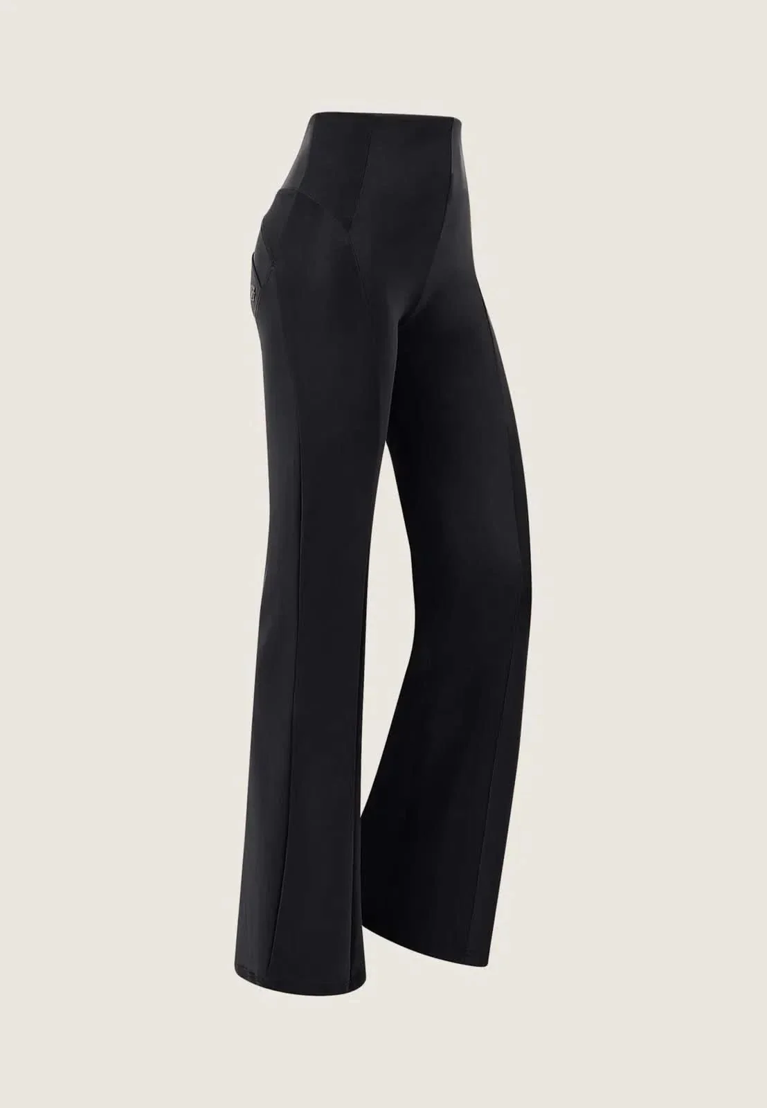 WRUP DIWO Boss Wear - High Waisted - Wide Leg - Black - Image 8