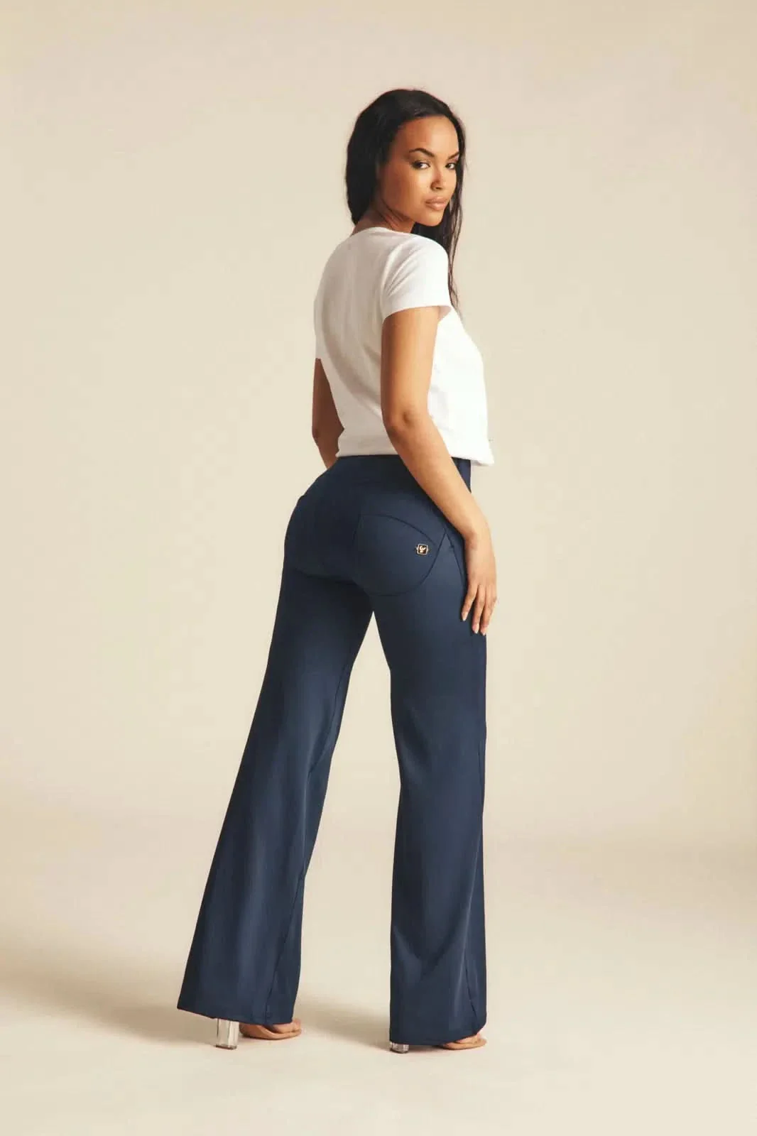 WRUP DIWO Boss Wear - High Waisted - Wide Leg - Deep Blue - Image 6