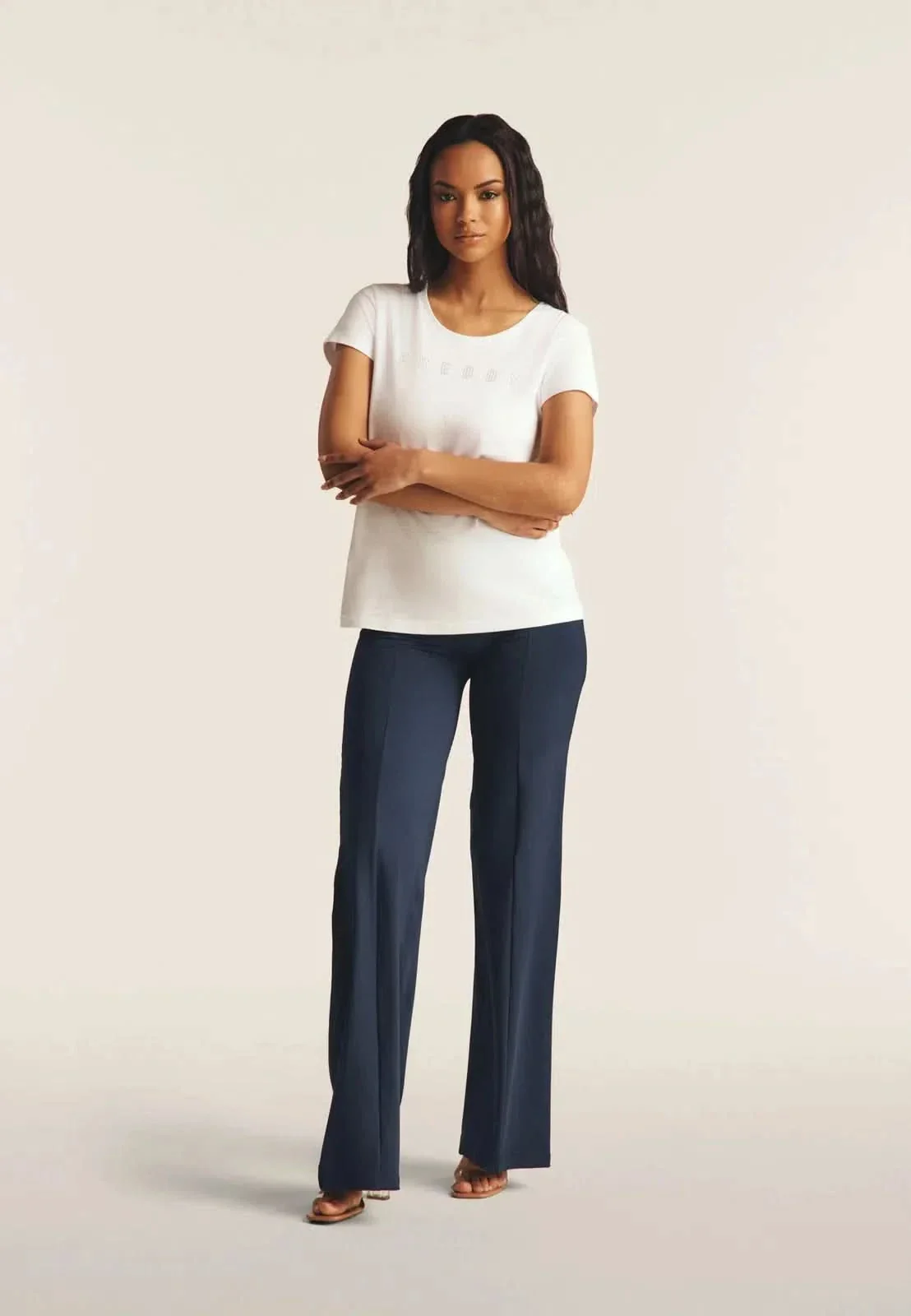 WRUP DIWO Boss Wear - High Waisted - Wide Leg - Deep Blue - Image 7