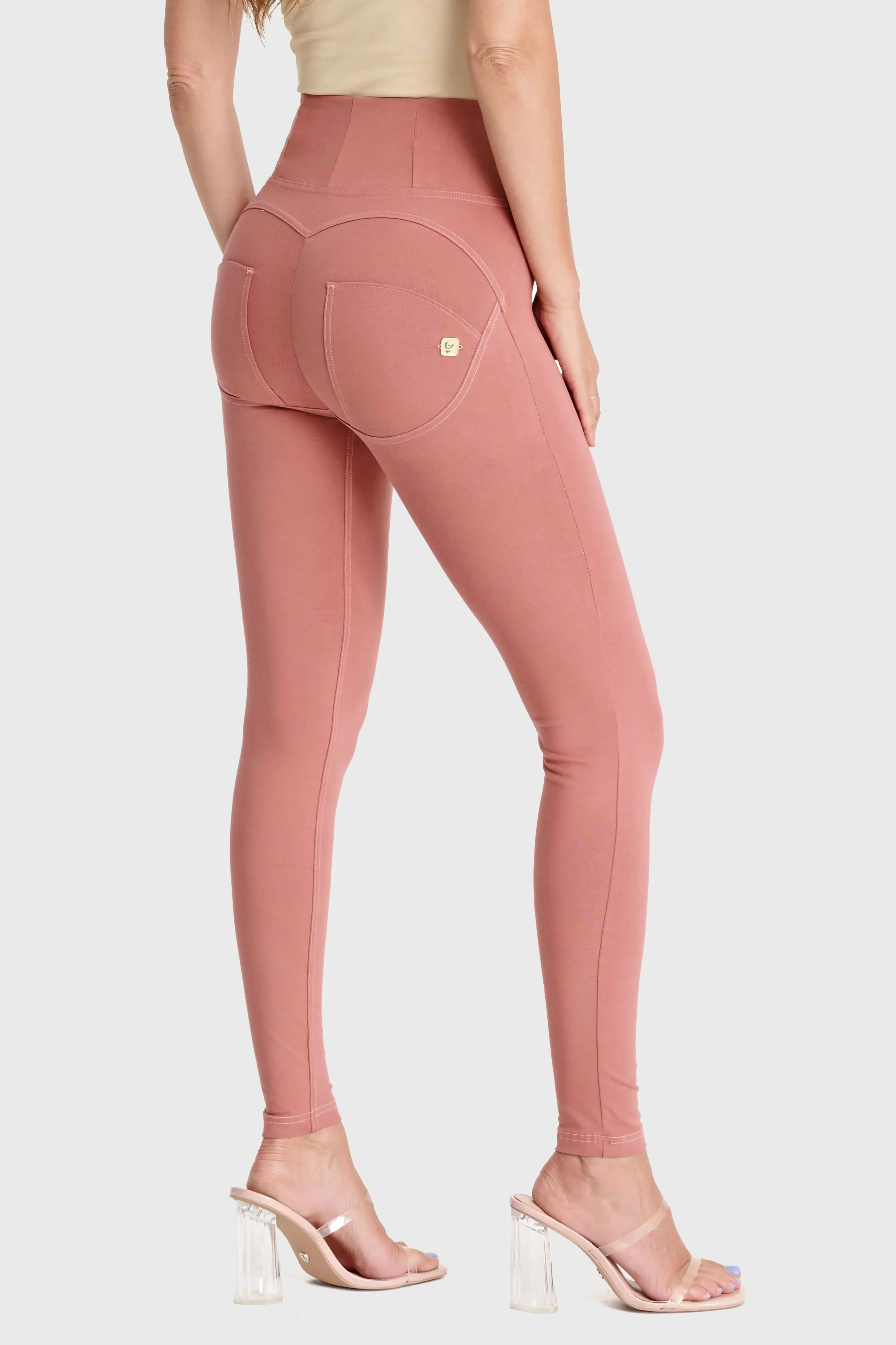 WRUP Fashion - High Waisted - Full Length - Dusty Rose - Image 4