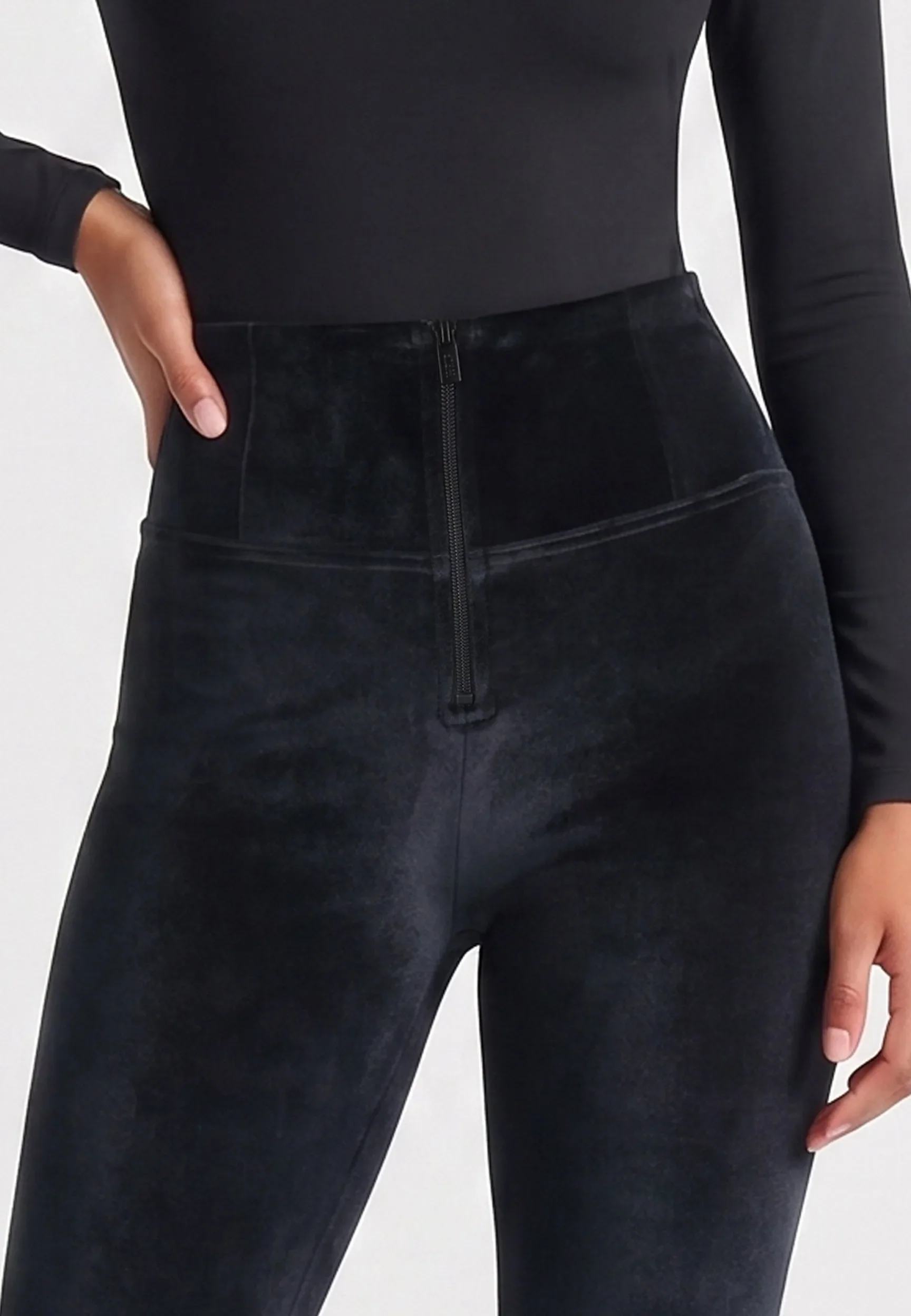 WRUP Velvet - High Waisted - Full Length - Black - Image 6