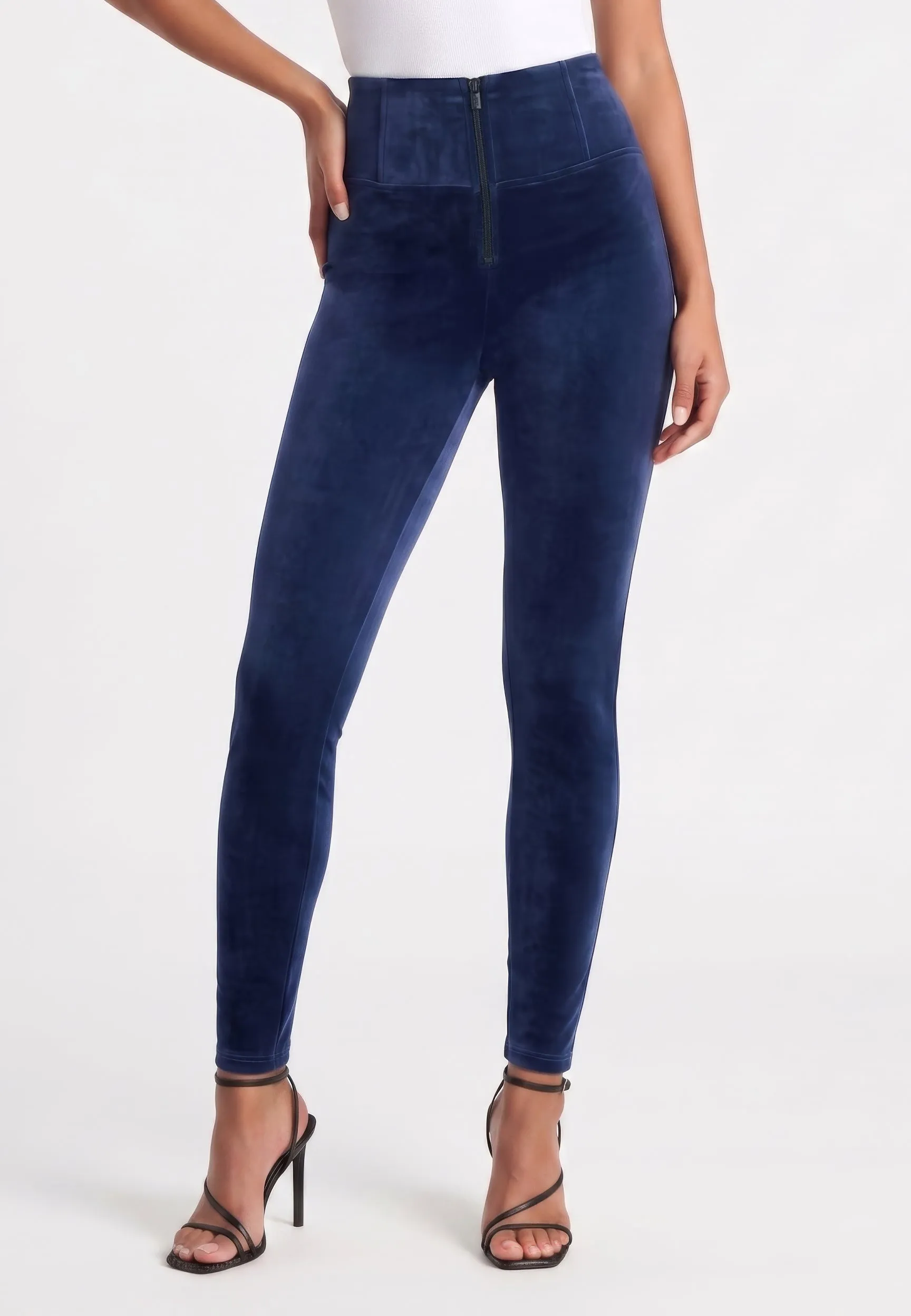 WRUP Velvet - High Waisted - Full Length - Deep Blue - Image 6
