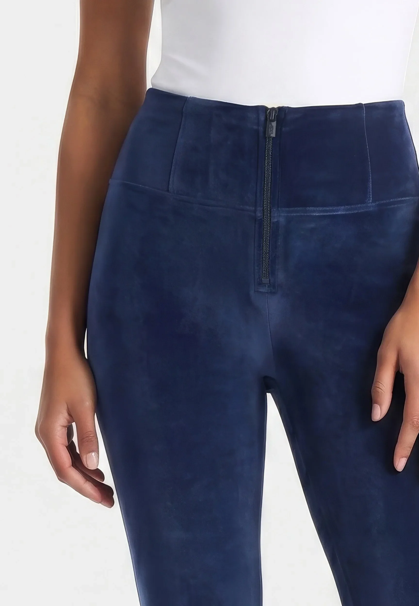 WRUP Velvet - High Waisted - Full Length - Deep Blue - Image 8