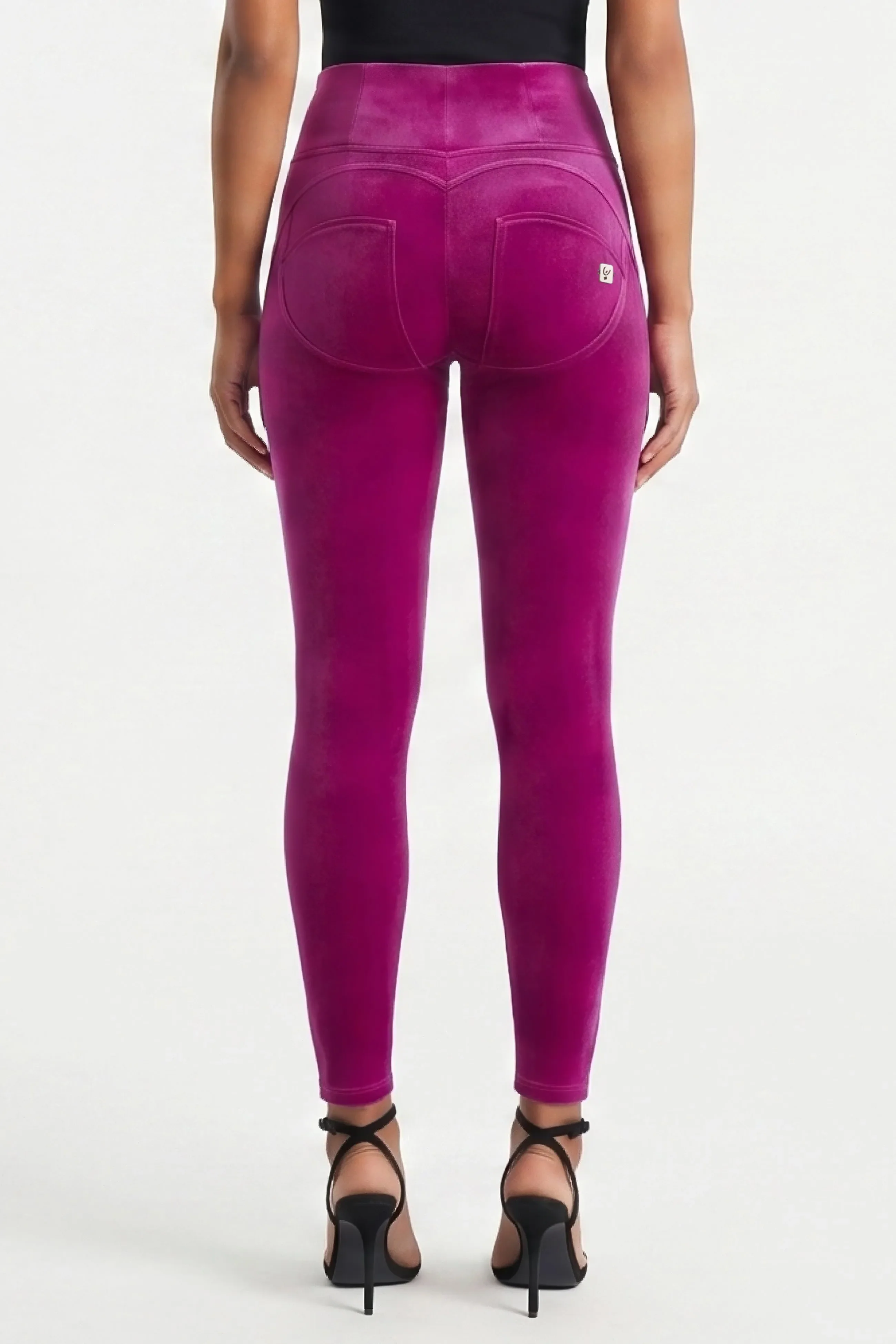 WRUP Velvet - High Waisted - Full Length - Magenta - Image 6